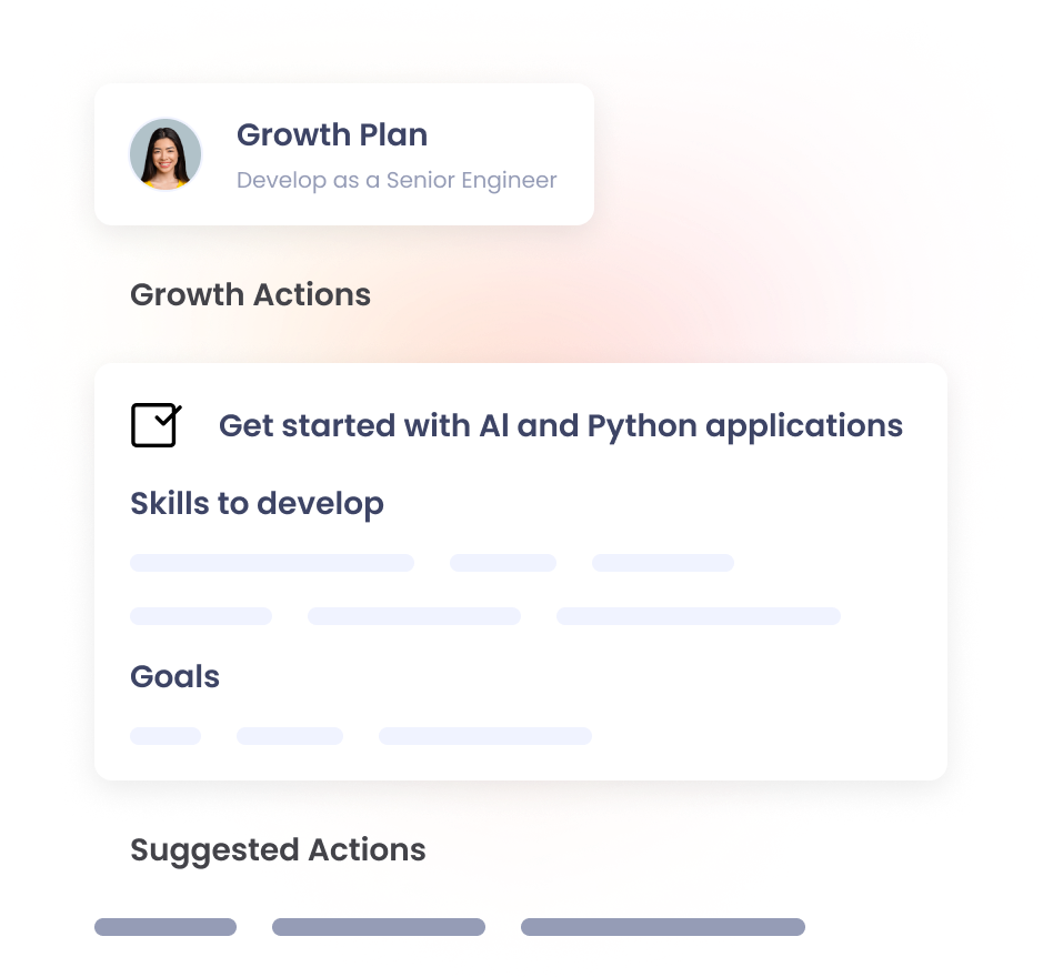 Support career growth with individual development plans
